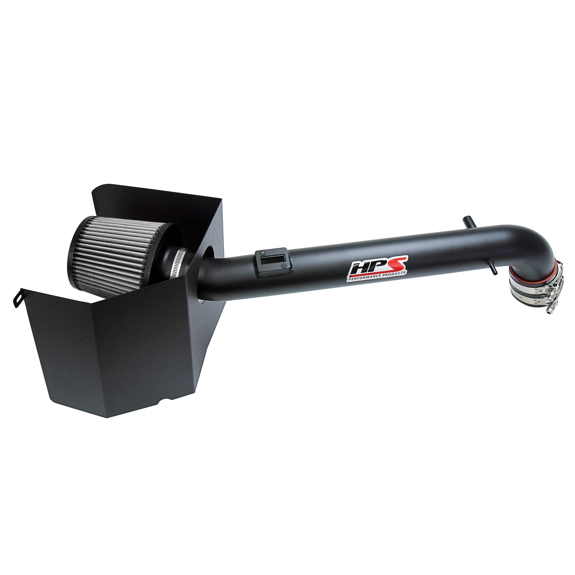 HPS Performance Black Shortram Air Intake Kit + Heat Shield Cool Ram Compatible for 2005-2022 Toyota Tacoma 2.7L, 827-169WB