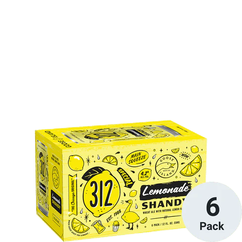 Goose 312 Lemon Shandy, 6 Pack 12 Ounce Cans