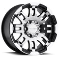 18  Vision 375 Warrior Gloss Black Machined Face Wheel 18x8.5 6x5.5 Rim 18mm