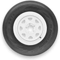 RubberMaster ST225/75R15 10 Ply Highway Rib Tire and 5 on 4.5 Eight Spoke