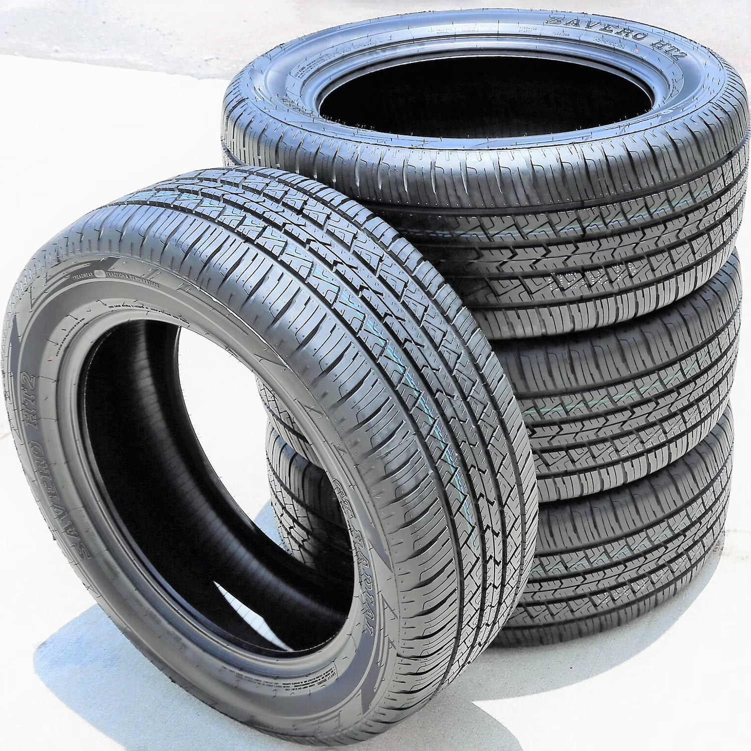 Set of 4 (FOUR) GT Radial Savero HT2 255/65R16 106S A/S All Season Tires Fits: 1999-2004 Nissan Frontier SE, 2005-07 Dodge Dakota Laramie
