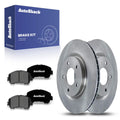 AutoShack Front Brake Rotors Premium Ceramic Brake Pads | Replacement for 2014-2019 Nissan Rogue 2.0L 2.5L AWD FWD | 6-PC Brake Kit