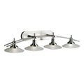 4 Light Bath Vanity Approved For Damp Locations With Contemporary Inspirations 40 Inches Wide Kichler Lighting 6464Ni