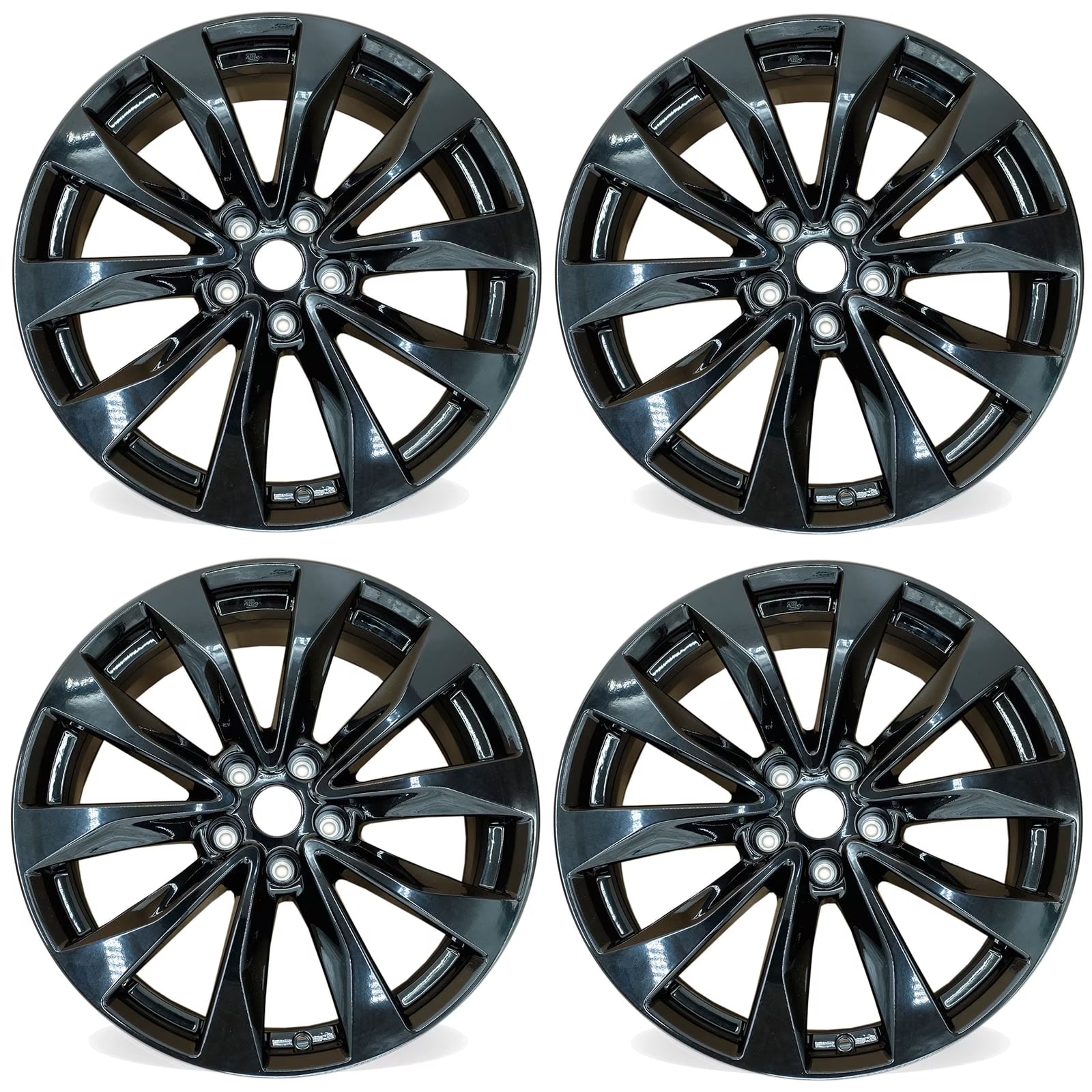19?? Set of 4 19x8.5 Gloss Black Wheels for Nissan Maxima 2016-2018 OE Style Replacement Rim
