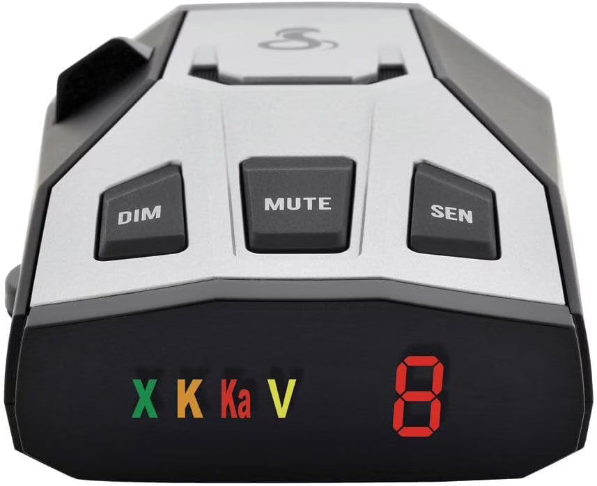 Cobra RAD 350 Laser Radar Detector - Long Range, False Alert Filter, OLED Display, Front & Rear Detection