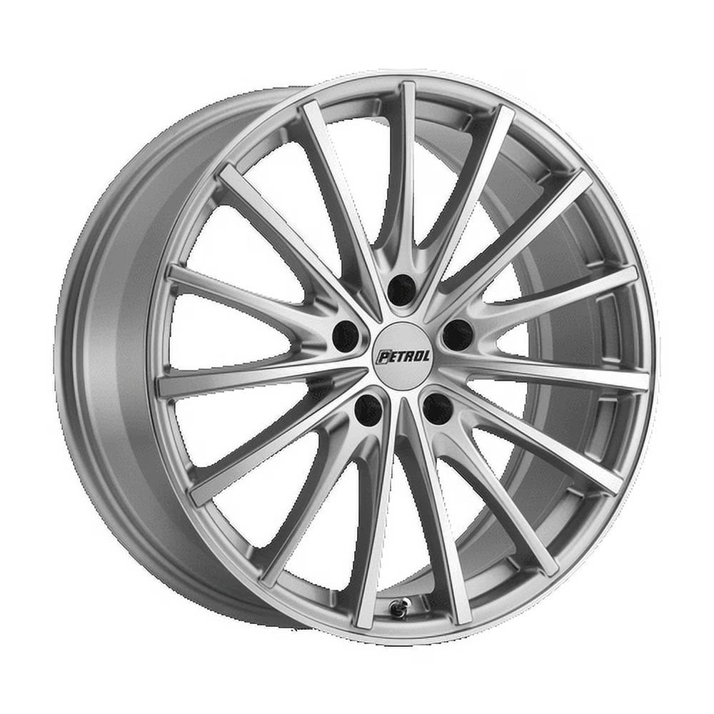 Petrol P3A 17X8 5X112 40Et 76.1Cb Silver W/ Machined Cut Face Wheel