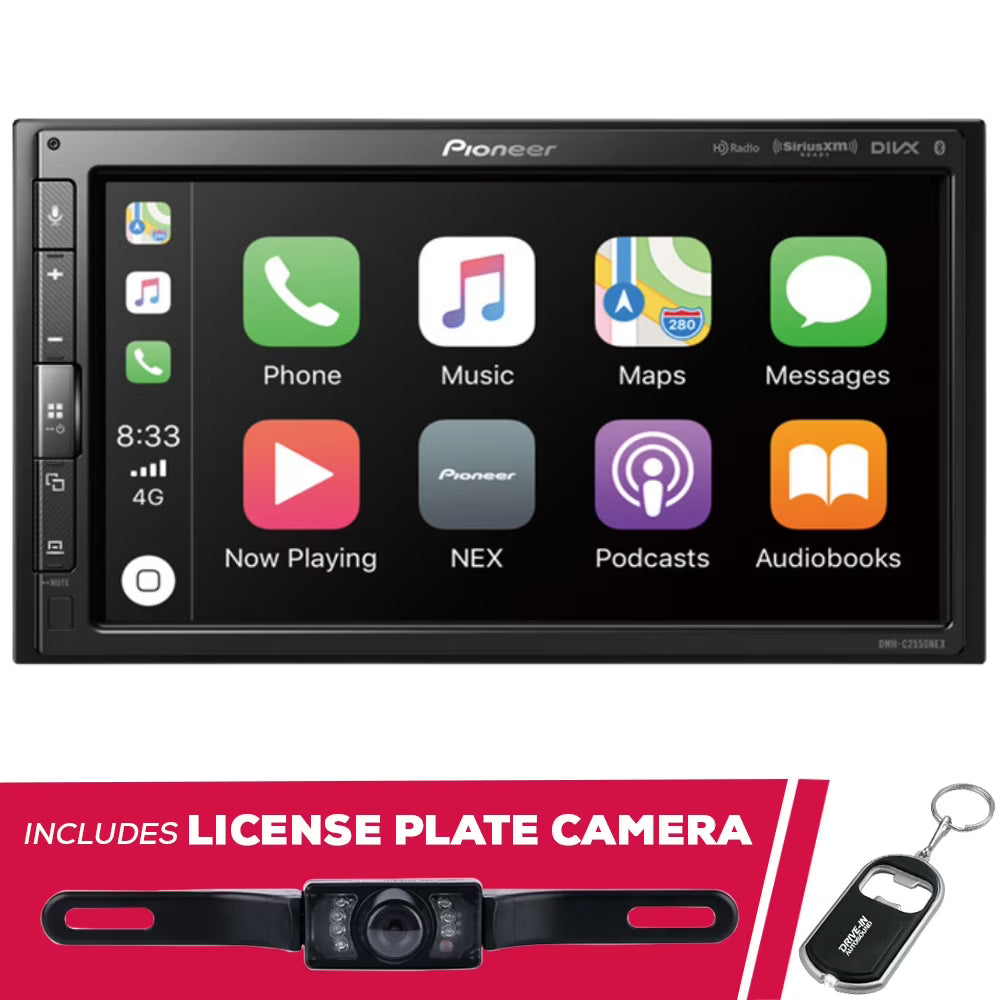 New Pioneer DMH-C2550NEX 6.8  Digital Multimedia Receiver with License Plate Camera