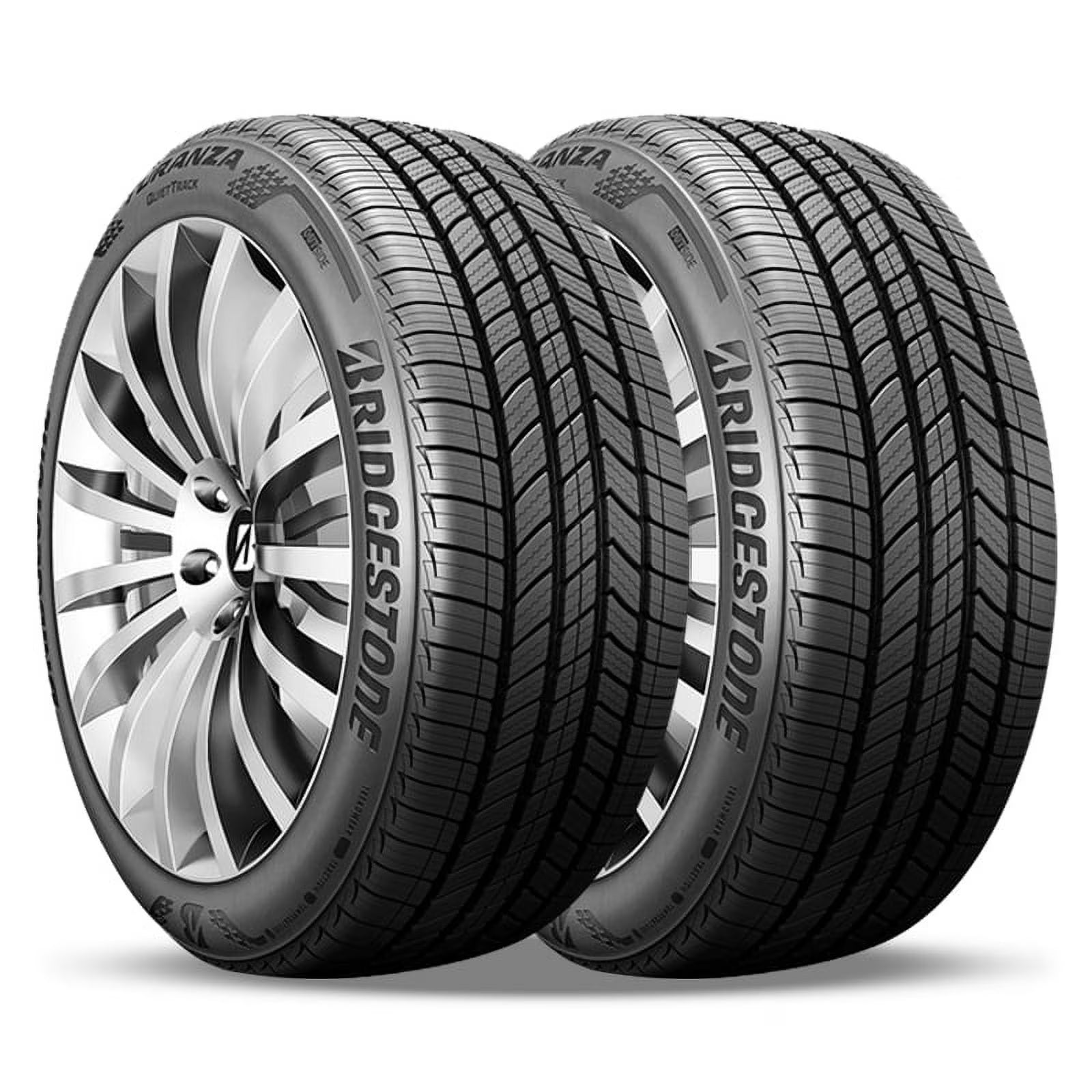 2 Bridgestone Turanza QuietTrack 225/60R16 98H 800AA Tires 80K Mileage Warranty BR000066 / 225/60/16 / 2256016