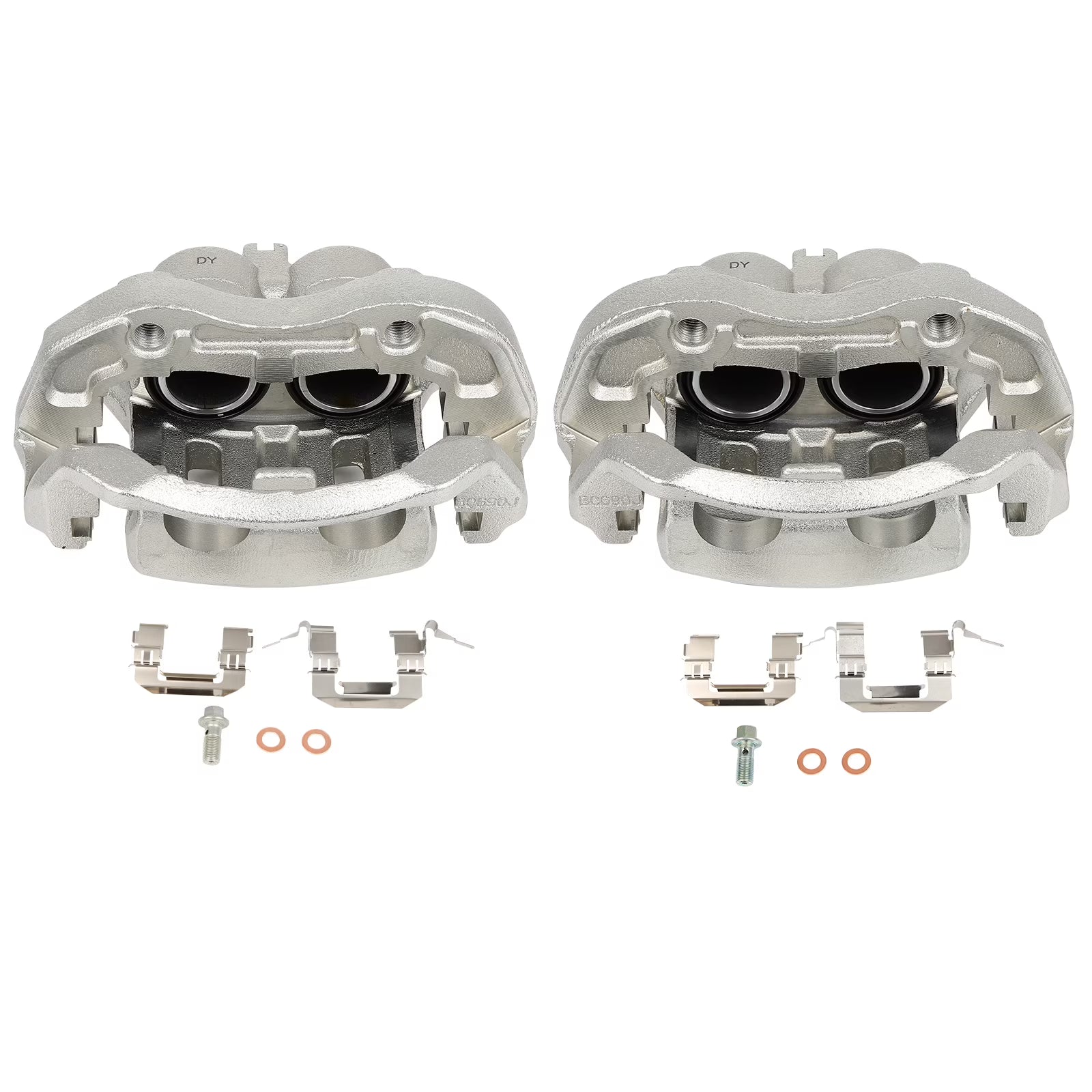 AUTOMUTO Front Left & Right 19B2870 19B2871 Disc Brake Calipers With Bracket For INFINITI EX35/EX37/G25/G35/G37/M35/M35h/M37/M45/M56/Q40/Q70/Q70L/QX50/QX70,For Nissan 370Z/Murano