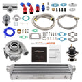 maXpeedingrods T04E T3 T4 Turbo Turbocharger Kit 400HP with Wastegate + Oil Feed Return Line Kit