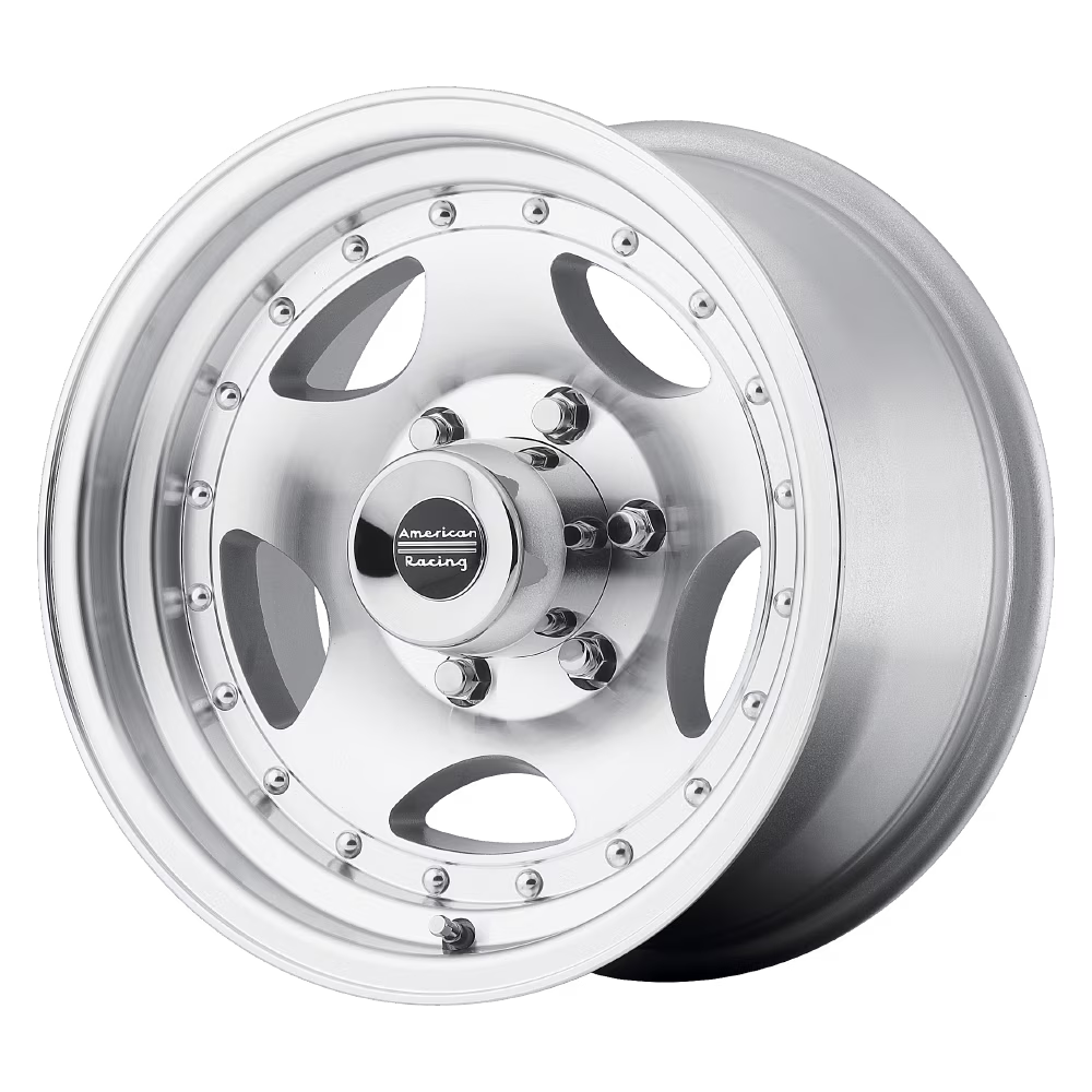 American Racing Aluminum Rim AR23 15X8in Machined Finish, AR235873