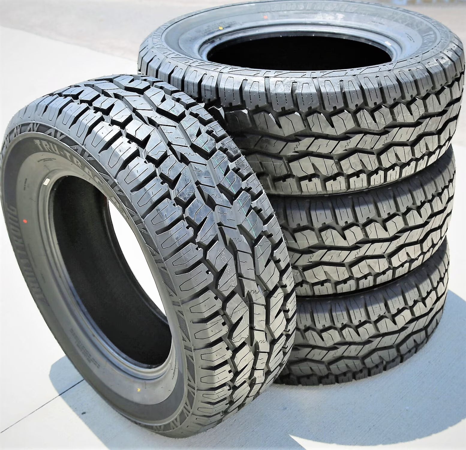 Set of 4 Armstrong Tru-Trac AT 275/55R20 117T XL a/t All Terrain Tires