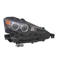 New Aftermarket Premium Fit Passenger Side Headlight Lens Housing 8114553751 V fits 2016 Lexus IS200t Base Sedan 4-Door