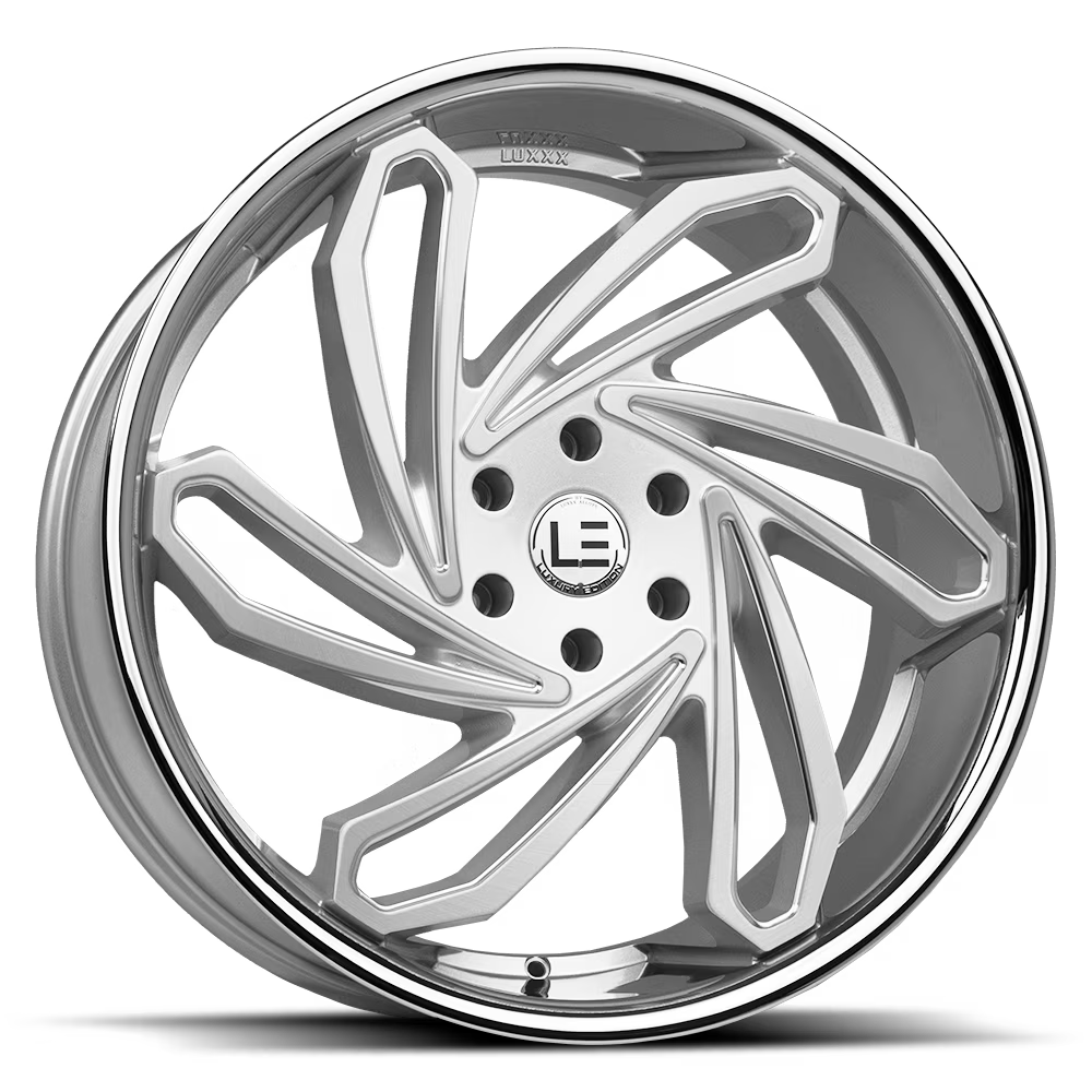 LUXLE10 SSL 24X10 6X139.7 +35 93.1 Brushed Face Milled Stainless Steel Lip