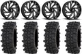 Fuel Reaction 20  Wheels Black 33  ACP Tires Polaris RZR XP 1000 / PRO XP / Ranger XP 900/1000