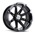 MSA Offroad Wheels Aluminum Rim M12 DIESEL 14X7in Gloss Black Finish, M12-04756