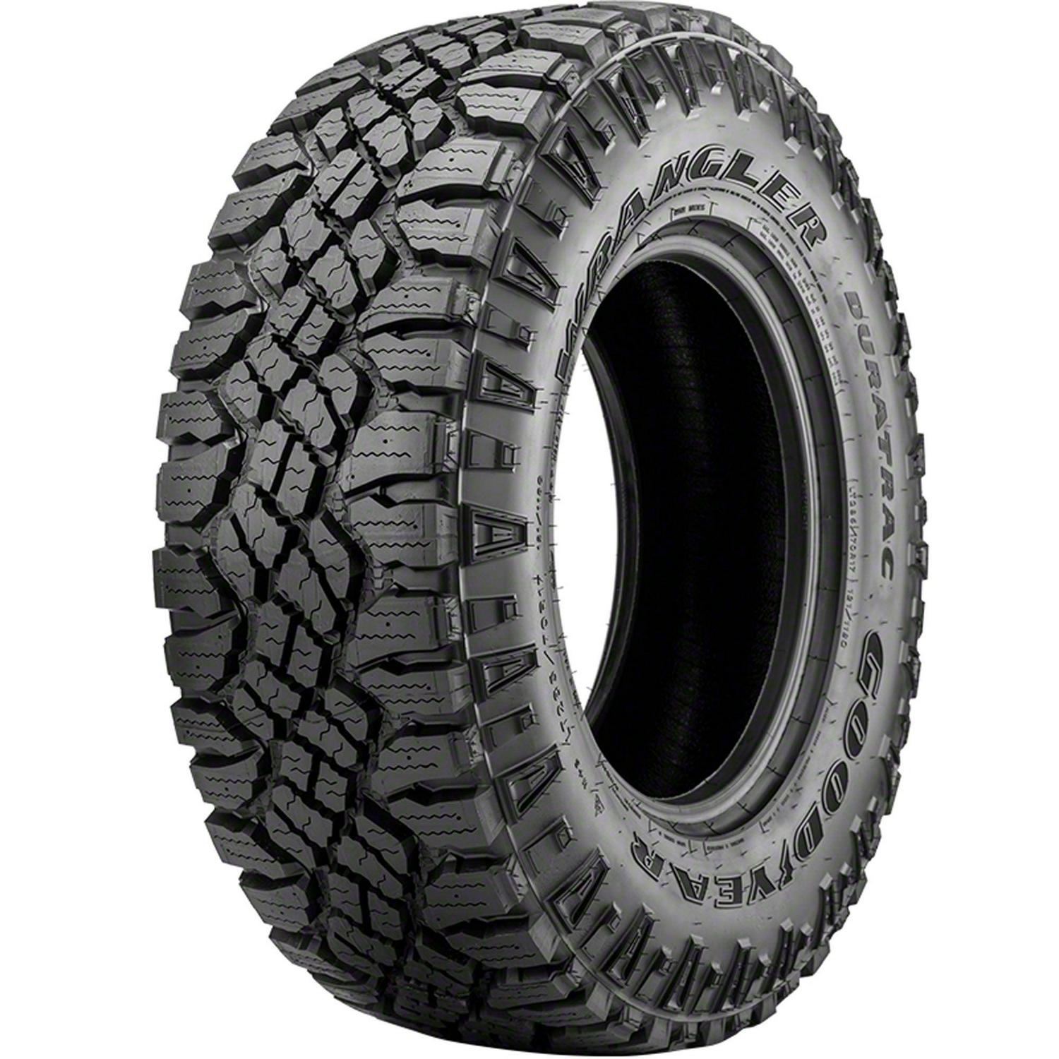 Goodyear Wrangler DuraTrac LT285/70/17 121Q D/8PR OWL All-Terrain Tires Fits: 2021-23 Jeep Wrangler Unlimited Rubicon 392. 2018-20 Jeep Wrangler Unlimited Rubicon