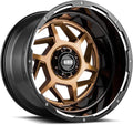 Grid Off-Road GD14 Custom Wheel for 20x9 inch Gloss Bronze W/ Matte Black Lip Rim 87.1mm Hub Bore