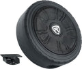 Rockville WHEEL OF BASS 8  Slim Under-Seat Powered Truck/Car Audio Subwoofer Sub