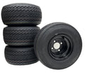 eCustomrim 18x8.50-8 OEM EZGO Black Golf Cart Wheels Tires Set Fits E-Z-GO ClubCar Cushman