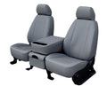 CalTrend Rear 60/40 Split Bench Faux Leather Seat Covers for 2011-2017 Buick/Chevy/GMC Enclave|Traverse|Acadia - CV477-08LX Light Grey Insert and Trim