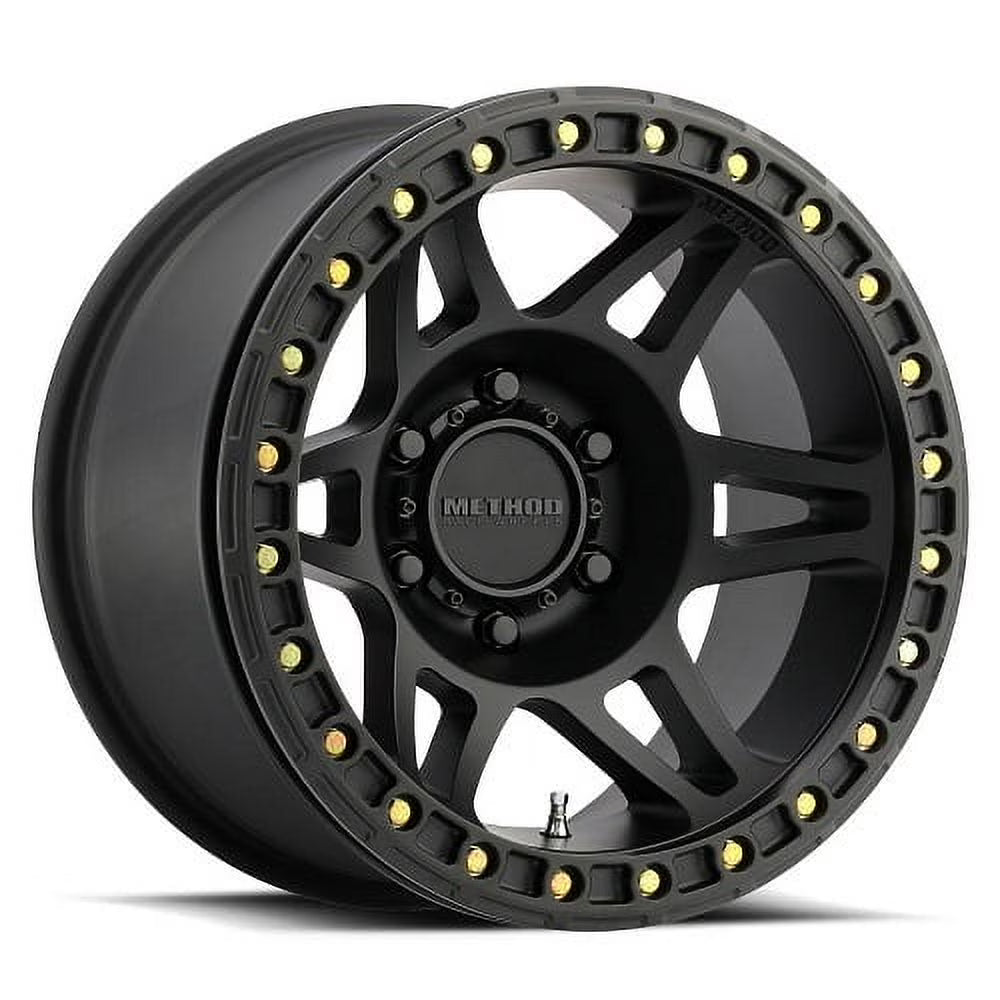 Method Race Wheels mr106 beadlock 17x9 5x127 -44et 71.5mm matte black wheel Fits select: 2015-2019,2021 JEEP WRANGLER UNLIMITED