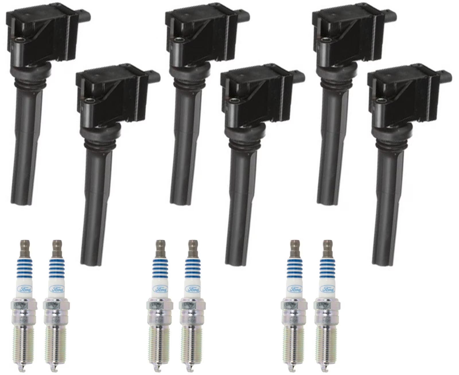Direct Ignition Coil & Motorcraft Spark Plugs For Ford Expedition 3.5L 18-2021