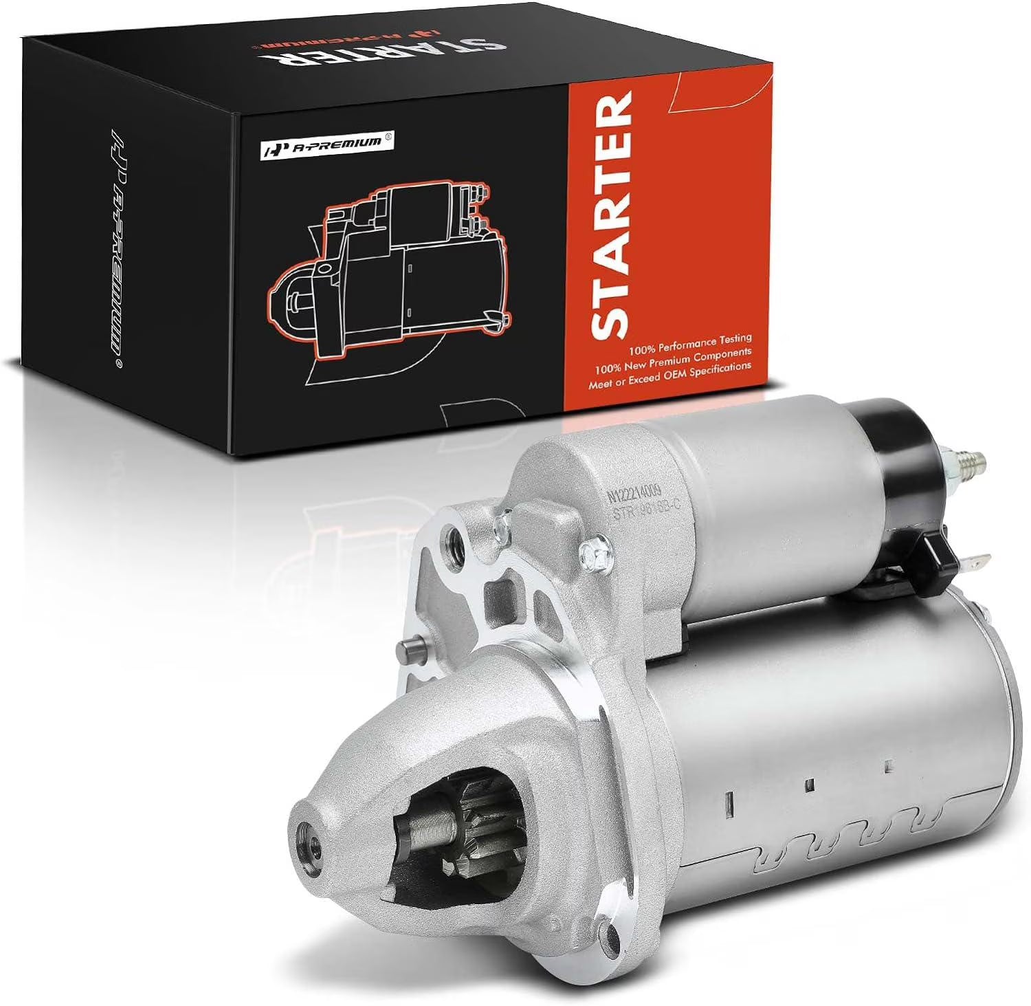 A-Premium Starter Motor Compatible with Jeep Cherokee & Dodge Grand Caravan, Journey, Avenger & Chrysler Town & Country, 200 & Ram ProMaster 1500 2500 3500 & Volkswagen Routan, 12V 1.3KW 10-Teeth CW