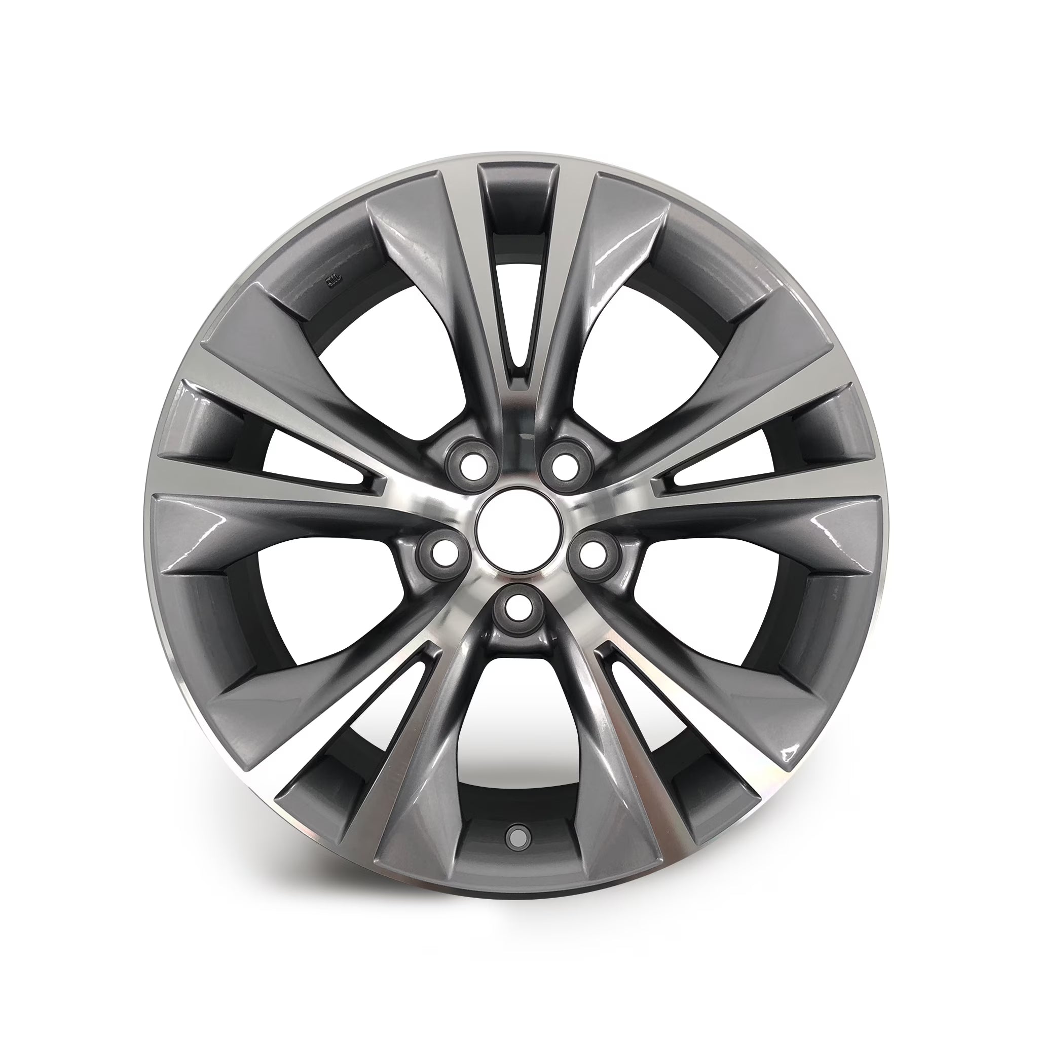 Brand New Single 18  18x7.5 Alloy Wheel For Toyota Hinghlander 2014-2019 Machined Gray OEM Quality Replacement Rim