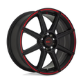 Motegi Cast Aluminum Rim MR142 18X8 5X112/4.5 S-BLK RED 45MM, MR14288046945