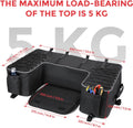 ATV Storage Bags, 50L ATV Rear Seat Storage Bag Water-Resistant Four Wheeler Gear Bag Back Seat with Built-In Frame, Removable Cushion for Passenger