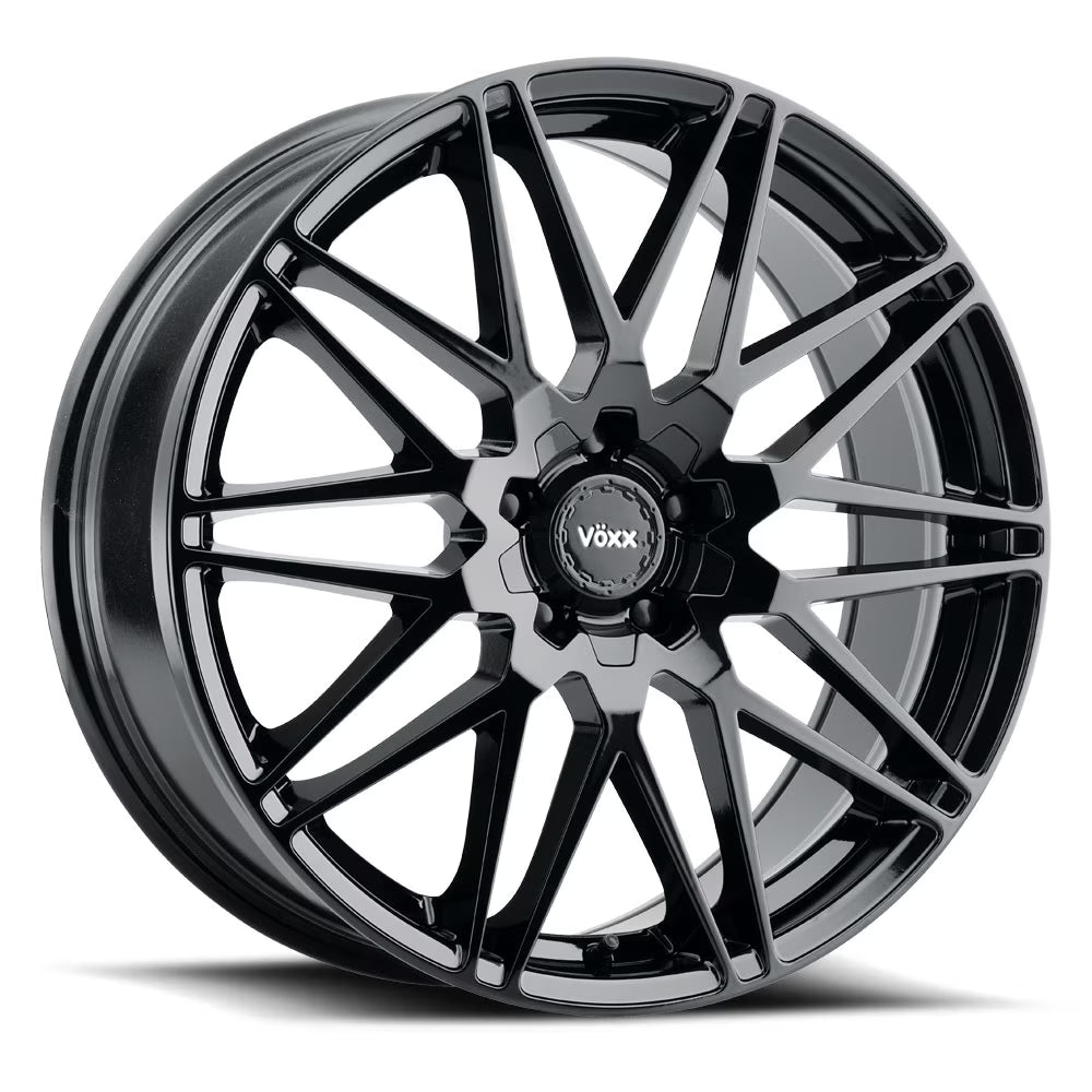VOXX Nice Rim 20X8.5 5X112/5X120 Offset 32 Gloss Black (Quantity of 1)