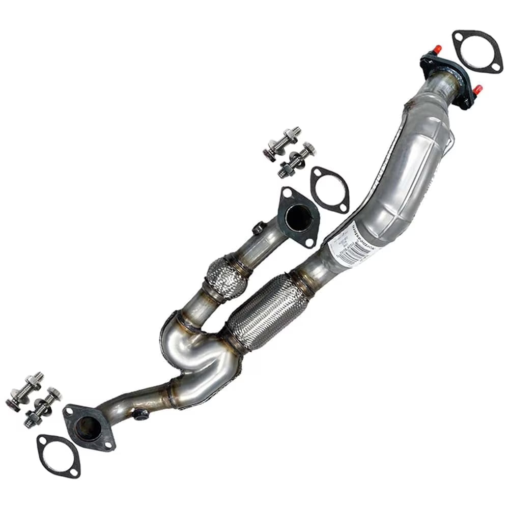 Stainless Steel Exhaust Front Flex Y-Pipe Fits 2007-2009 Kia Sedona 3.8L & 2007-2009 Hyundai Entourage 3.8L - Direct Fit