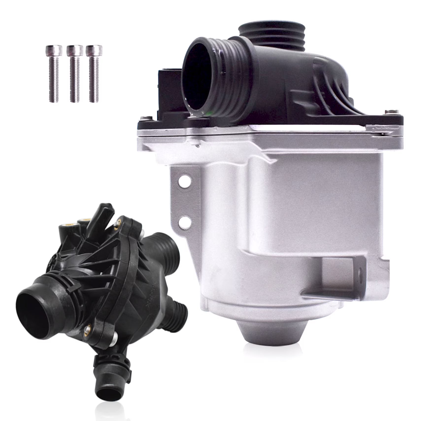 LABLT Electric Engine Water Pump W/ Thermostat For BMW N54 N55 3.0L 135i 335i 535i Fits select: 2011-2014 BMW X5 XDRIVE35I, 2011 BMW 535 XIGT