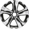 Remanufactured Machined and Painted Dark Charcoal Aluminum Wheel 17 x 7.5 fits 2017-2021 Honda CR-V