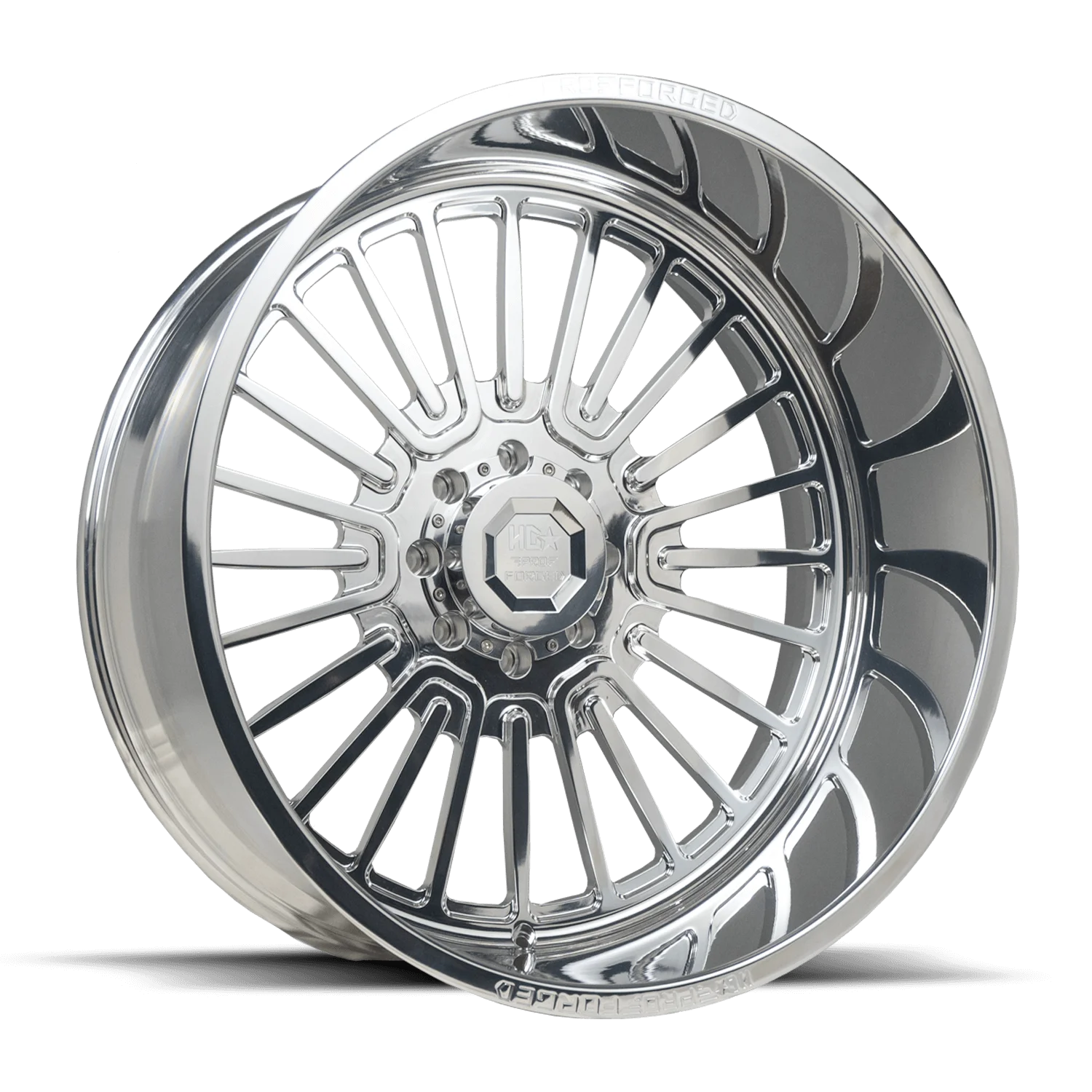 LUXXX HD FORGED LHD PRO 6 WARHOG 26X14 8X165 -76ET 106.1CB High Polished Wheel