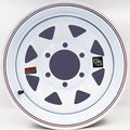 15  x 6  White Spoke Trailer Wheel 6-5.5  Bolt Circle