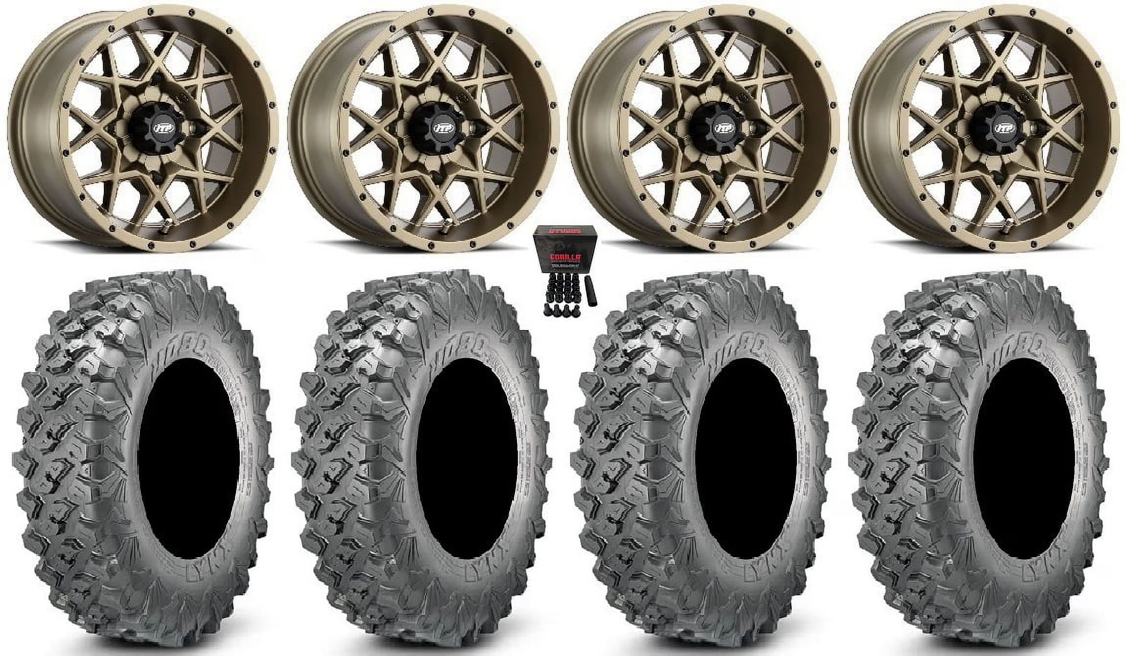 ITP Hurricane 14  Wheels Bronze 28  Lynx SXS Tires Polaris RZR XP 1000 / PRO XP / Ranger XP 900/1000
