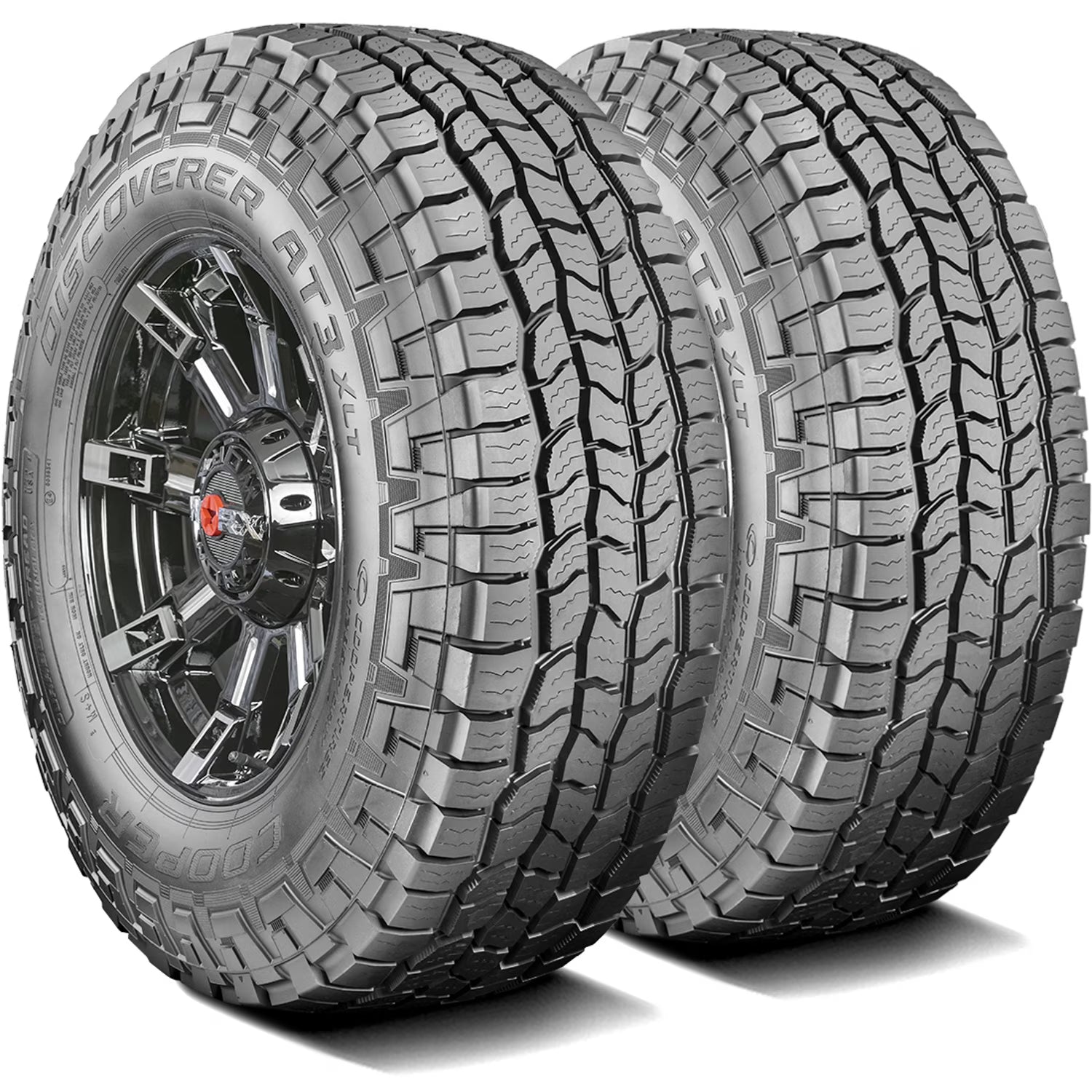 Pair of 2 Cooper Discoverer AT3 XLT 275/65R20 126/123S E 10 Ply a/t All Terrain Light Truck Tires