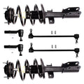 CCIYU Complete Suspension Kit compatible with 08 09 10 11 12 13 14 15 16 for Buick Enclave, 09 10 11 12 13 14 15 16 for Chevy Traverse Includes Strut Spring Assembly, Stabilizer Bar Link, Tie Rod End