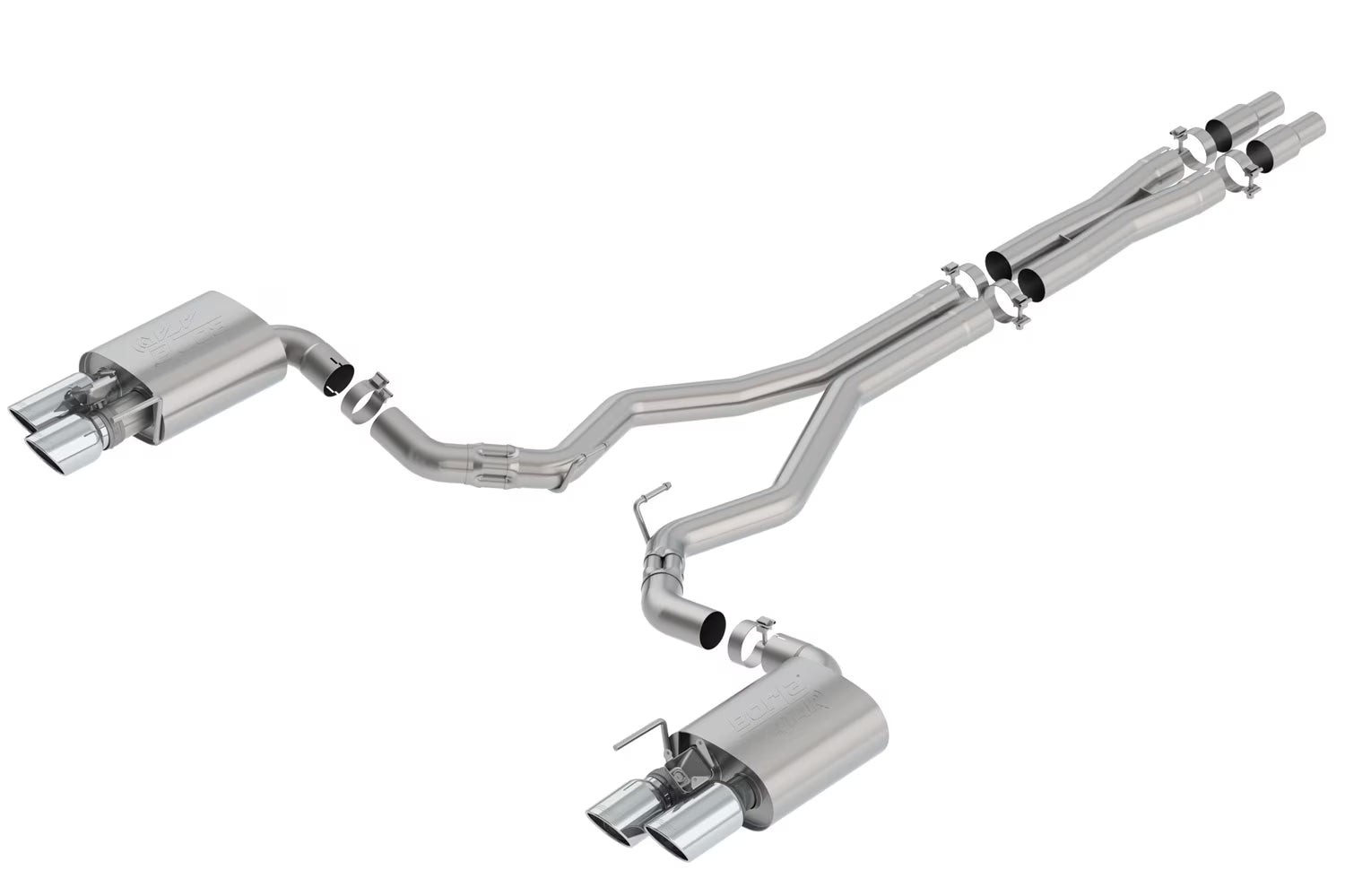 Borla 140743 ATAK Cat-Back Exhaust System Fits 18 Mustang Fits select: 2018-2022 FORD MUSTANG