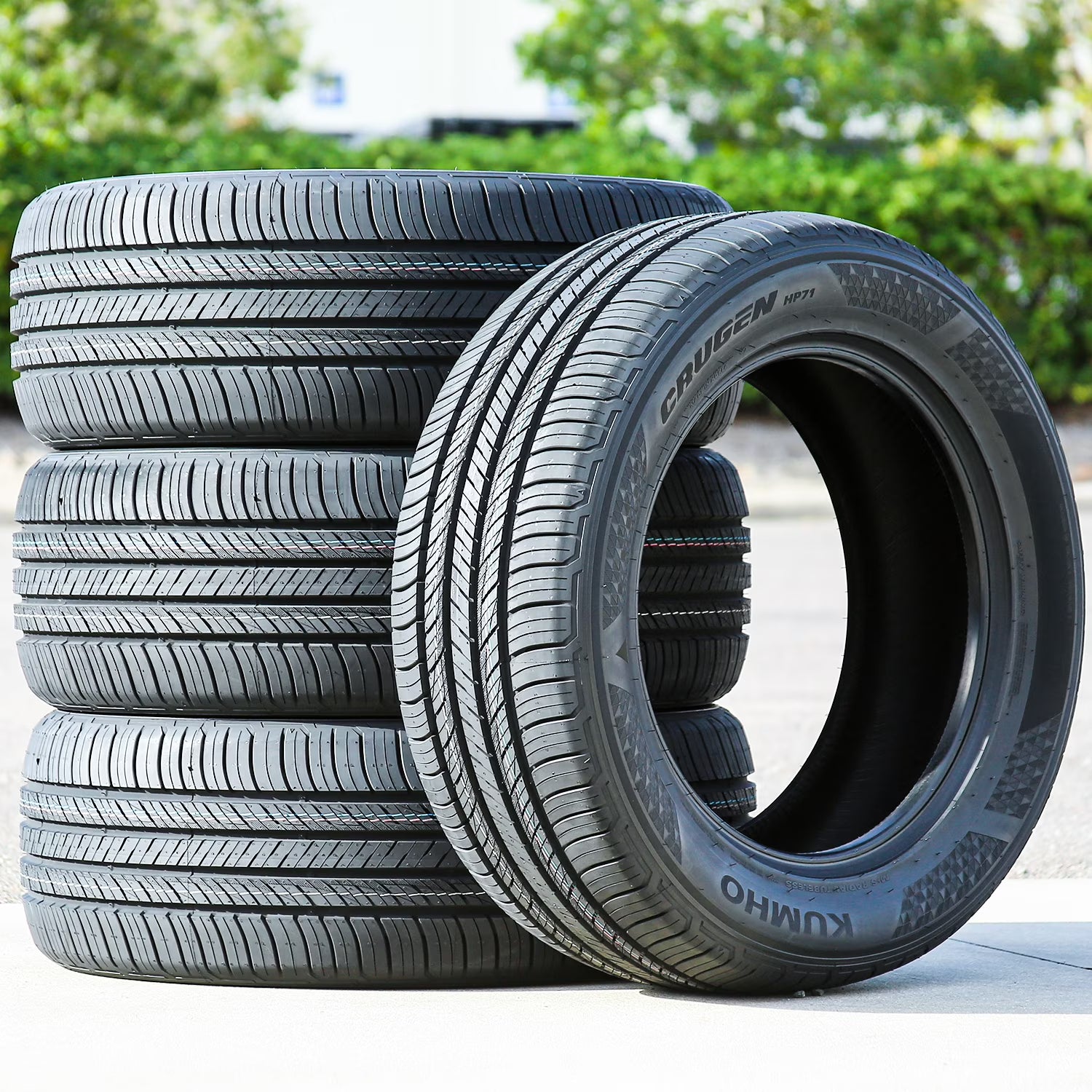 Set of 4 (FOUR) Kumho Crugen HP71 235/55R17 103V XL A/S All Season Tires Fits: 2014-17 Ford Escape SE, 2018-19 Ford Escape SEL