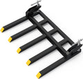 Dextrus 42  Heavy Duty Debris Fork for Tractor Skid Steer Buckets Clamp on Trash Forks