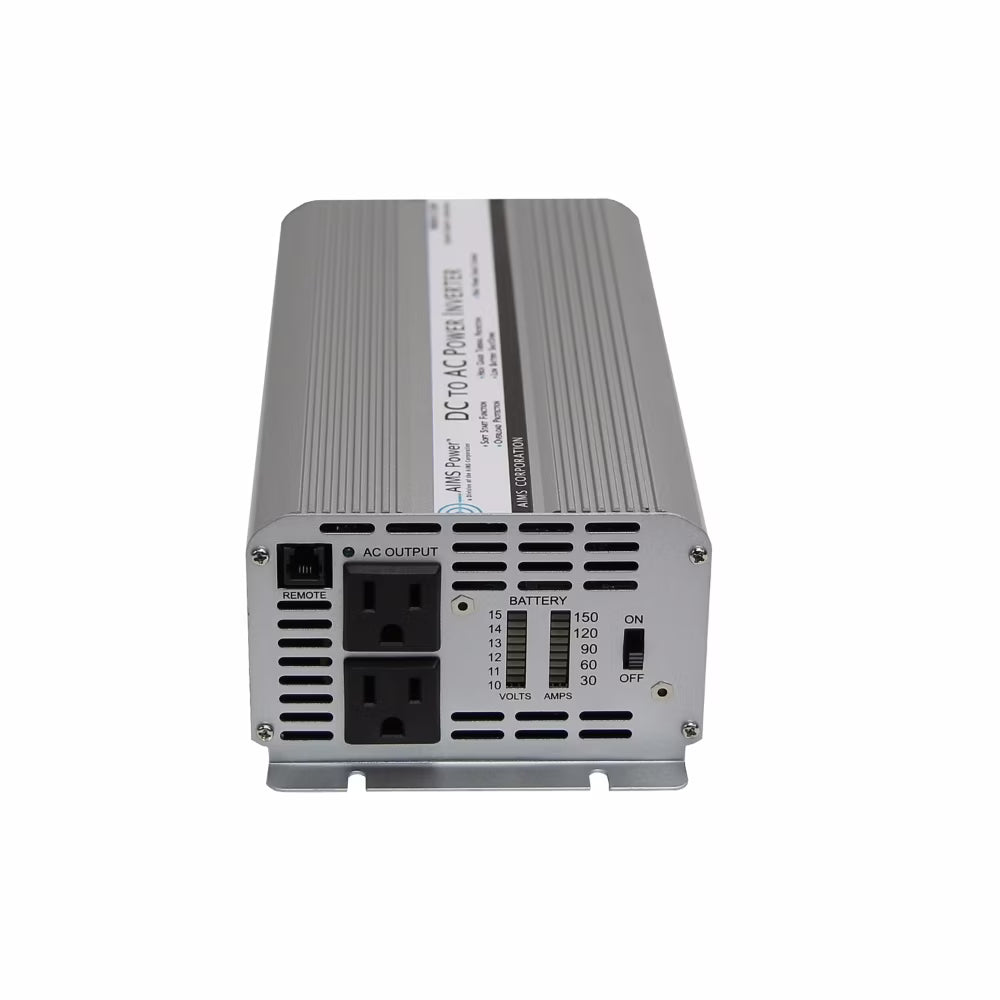 Aims Power PWRINV1250W 1250 WATT POWER INVERTER 12VDC TO 120VAC