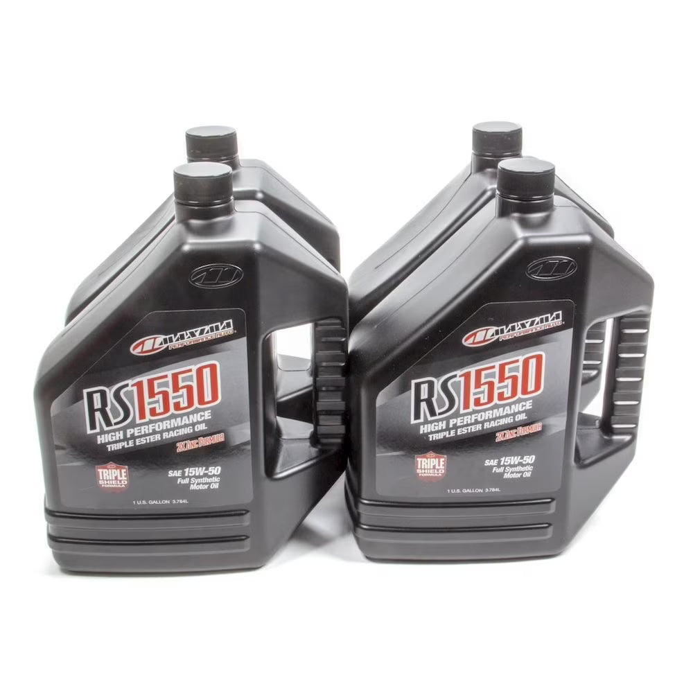 Maxima Racing Oils 15w50 Synthetic Oil Case 4x1 Gallon RS1550