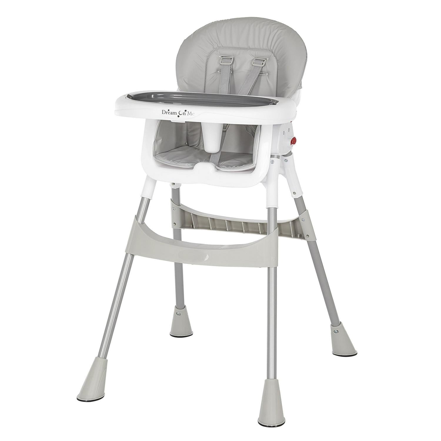 Dream On Me Portable 2-In-1 Table Talk High Chair. Gray