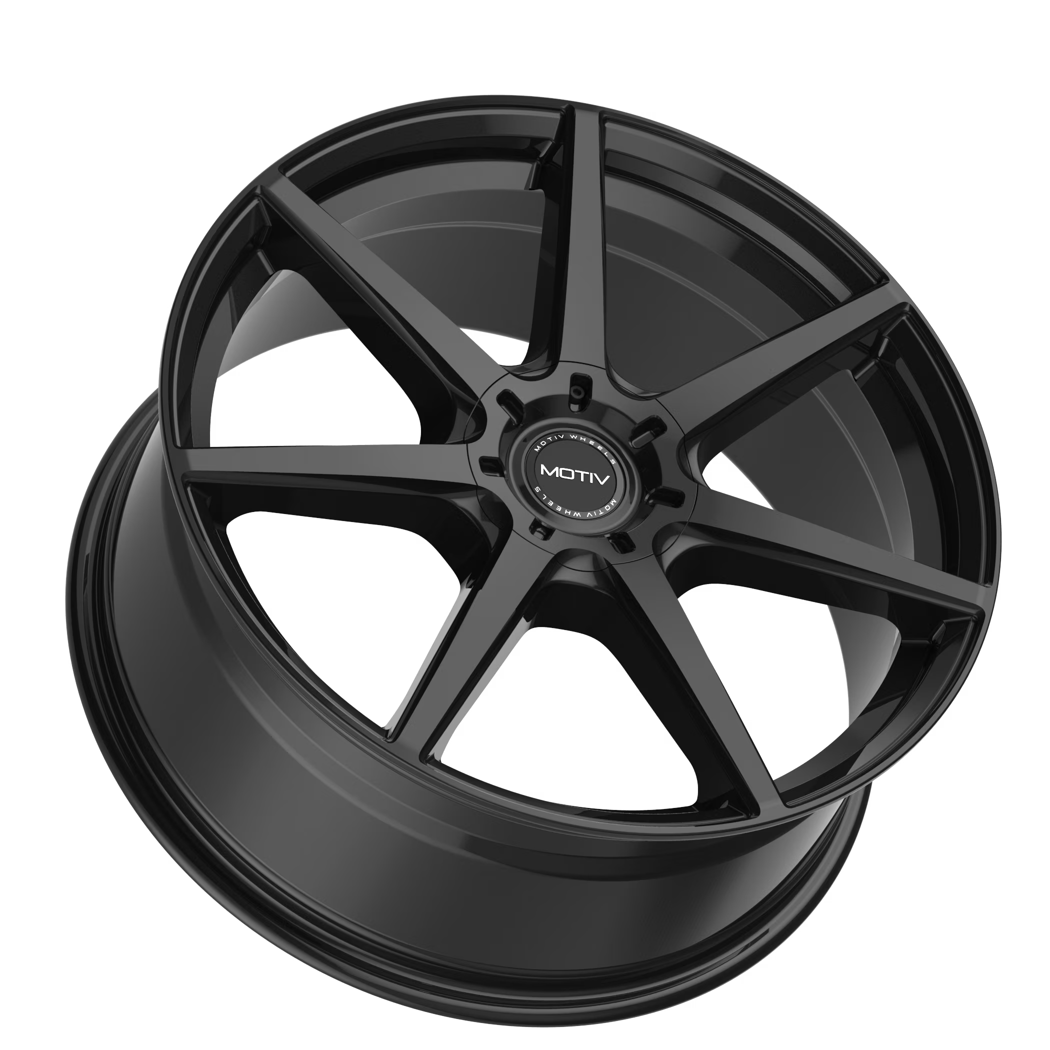 Motiv 18x7.5 5X4.50 432B Rigor Black Wheel Rim