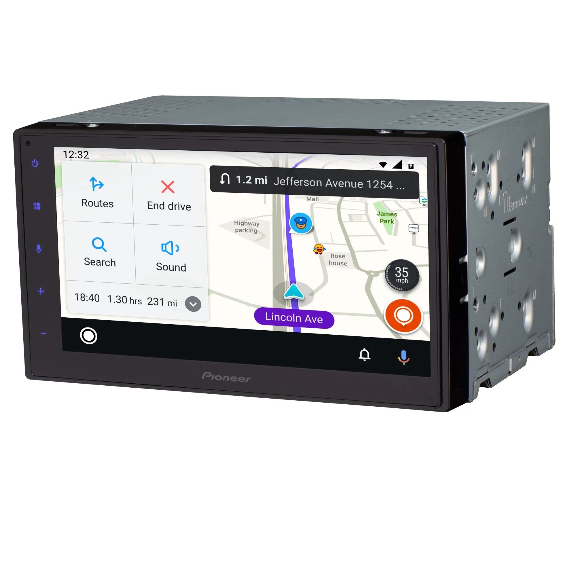Open Box Pioneer DMH-160BT-II Car Stereo Head Unit, Double Din, 6.8  Touchscreen, CarPlay/Android Auto