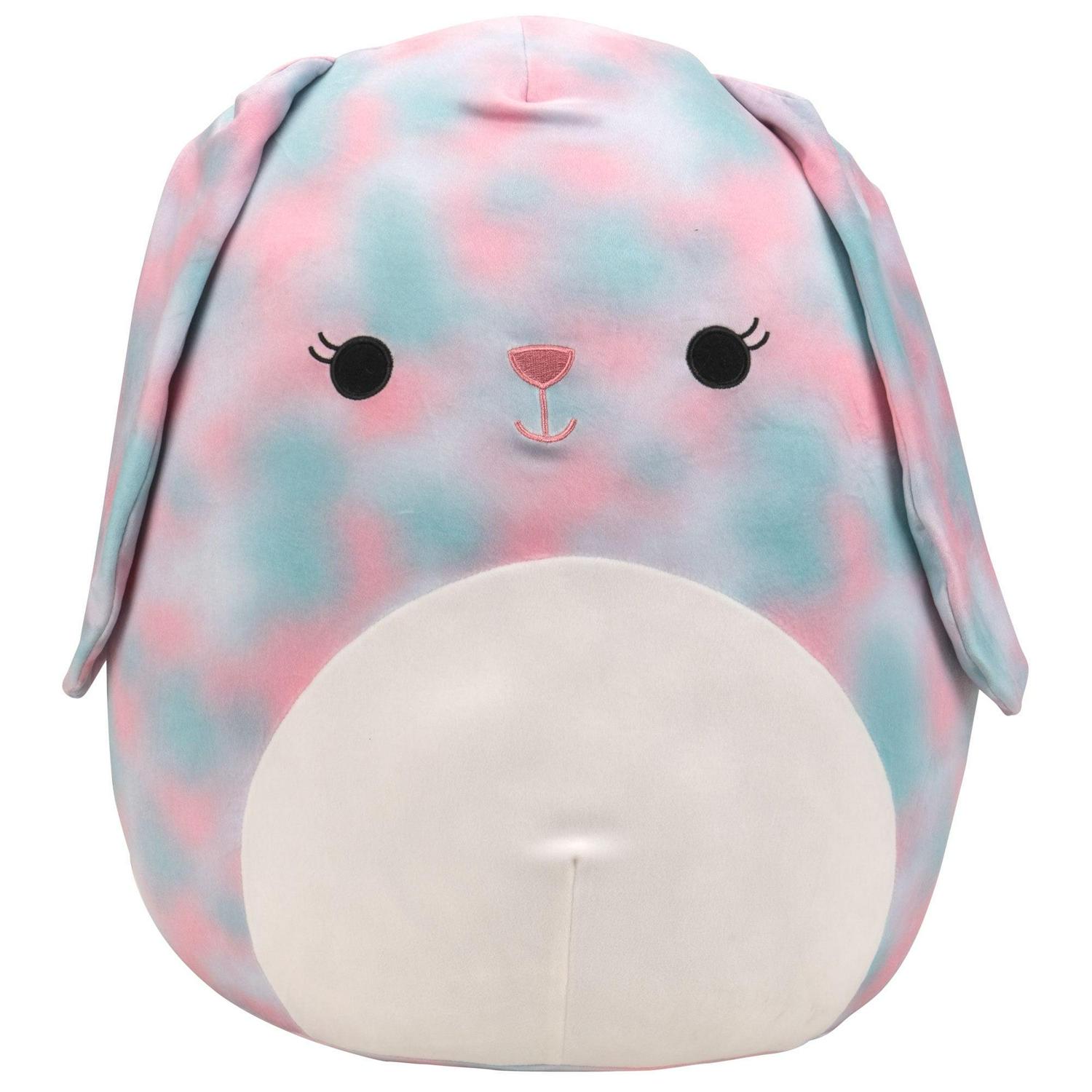 Squishmallows 16 inch Eliana the Teal and Pink Tie-Dye Bunny with White Belly - Child-s Ultra Soft Stuffed Plush Toy
