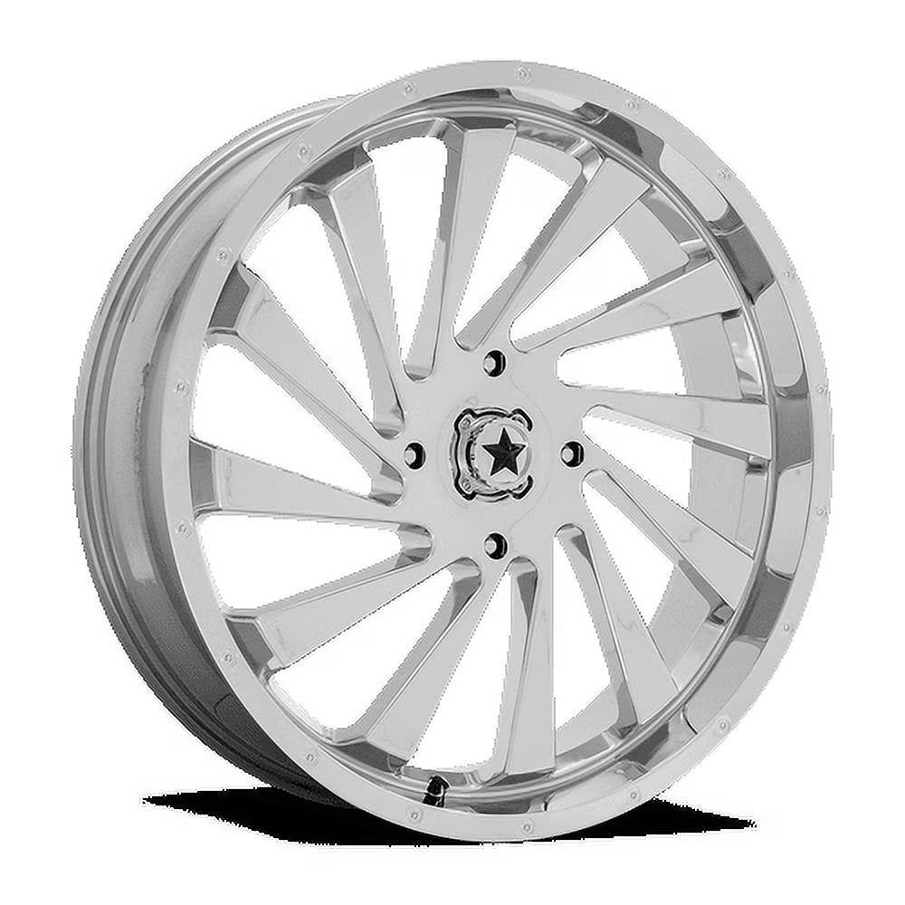 MSA Offroad Wheels Aluminum Rim M46 24X7in Chrome Finish, M46-024756C